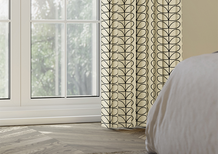 Orla Kiely Linear Stem, Black - Made to Measure Curtains - Image 5